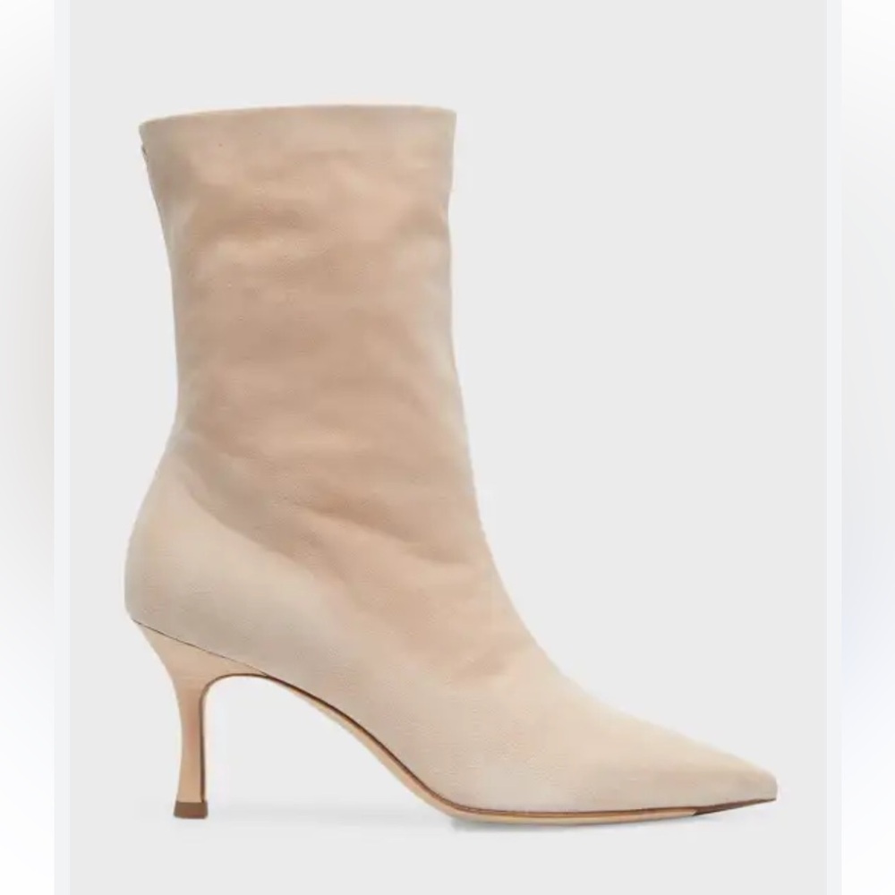 Rag & Bone  Brea Slouchy Suede Ankle Boots ROSE DUST SUEDE size 6.5 
$625